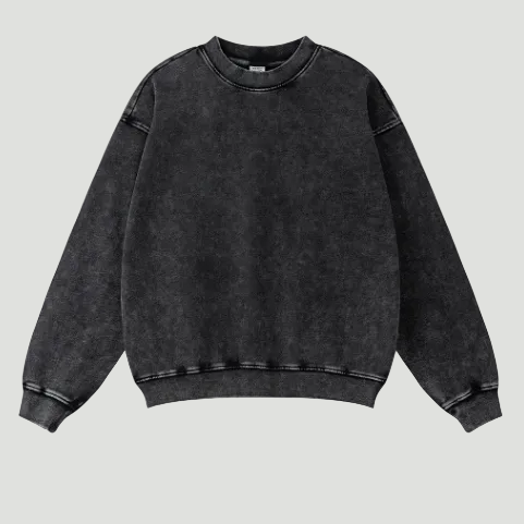 RETRO: Sudadera de Algodón Puro de Estética Vintage para Hombre