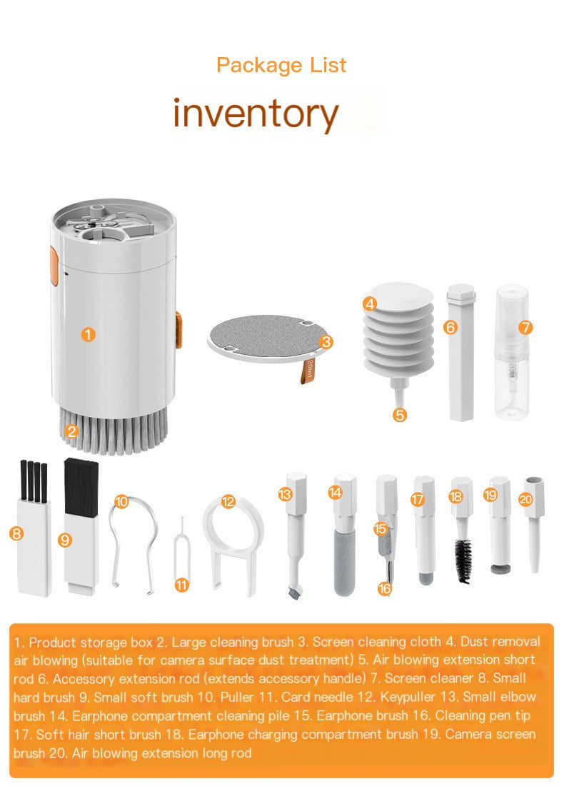 Kit de limpieza 20 en 1 para dispositivos electrónicos y teclado