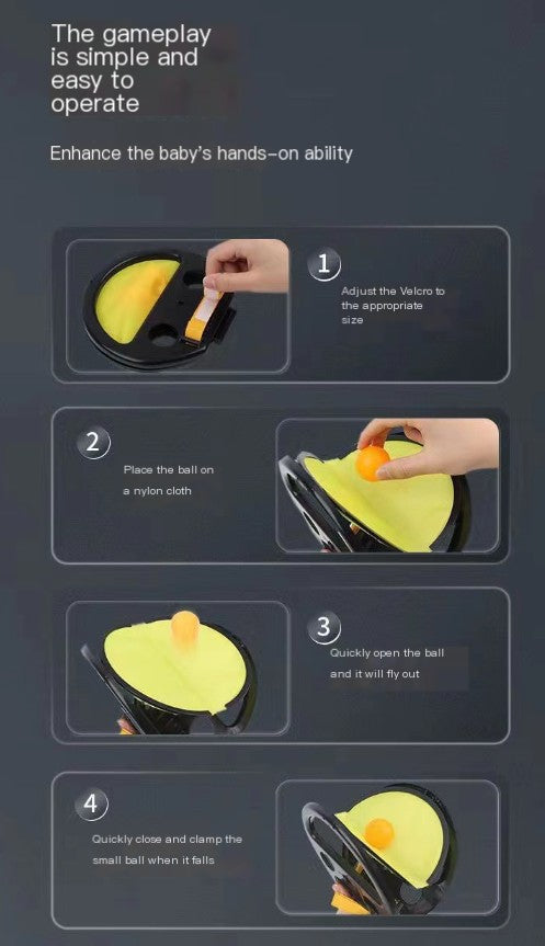 Juego de raqueta para lanzar y atrapar pelota