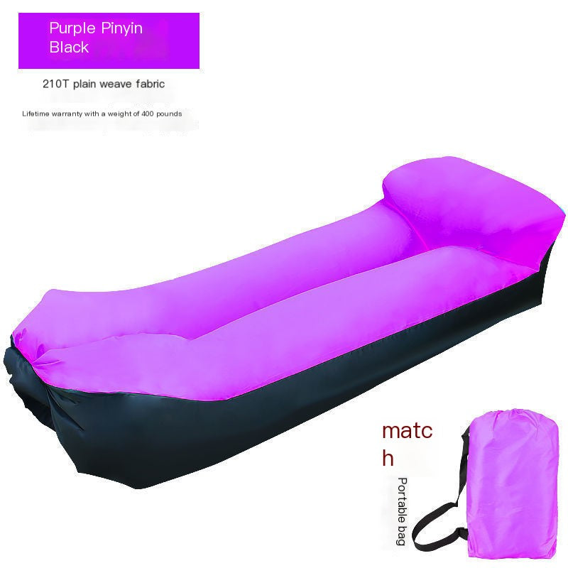 Nuevo sofá inflable para exteriores, para festivales de música al aire libre, cojín portátil, para acampar, cama de almuerzo perezosa, camas de aire para playa, sofá inflable de aire