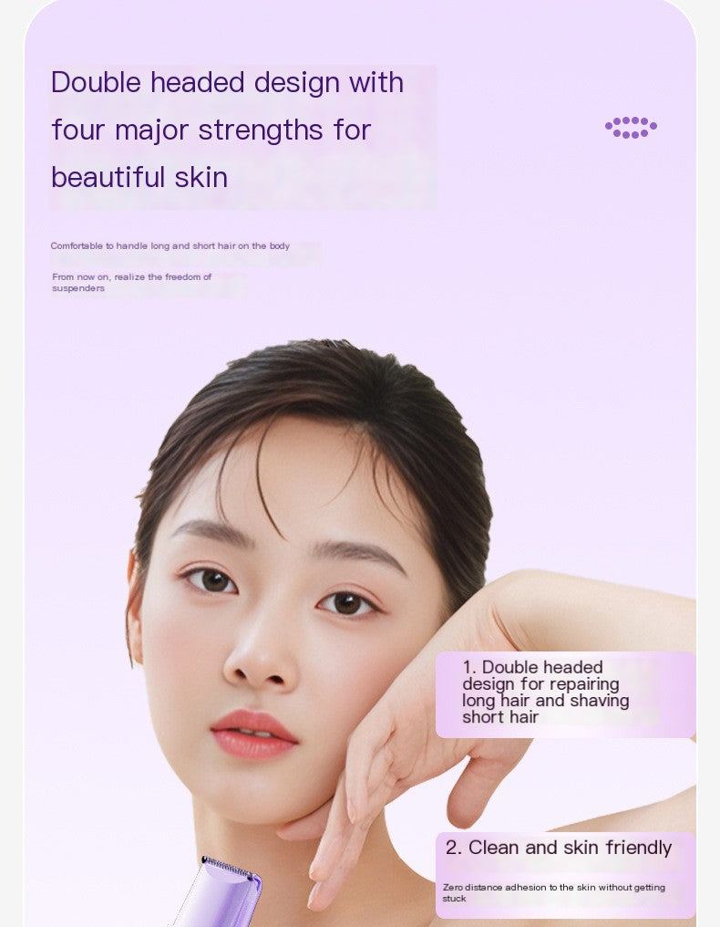 Rasuradora doble cabeza para mujer