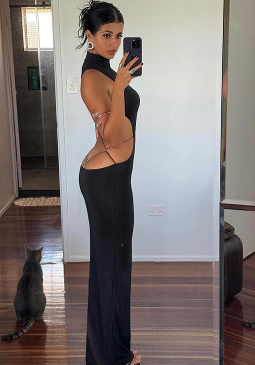 Vania: Vestido largo y pegado