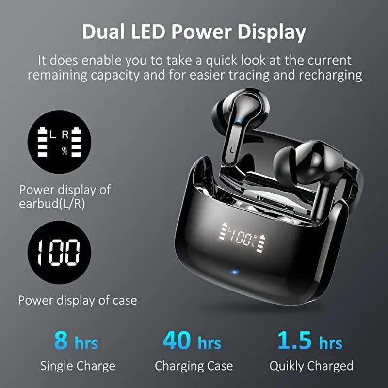TWS Earphones with ENC, 7-Hour Battery Life, Clear Calls