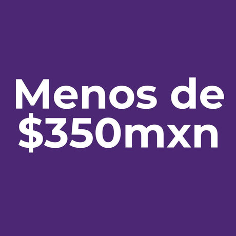Menos de $350