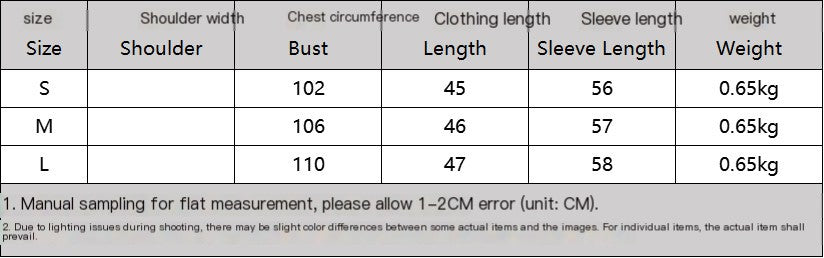 Abrigo de algodón con cremallera de manga larga, color liso, solapa corta