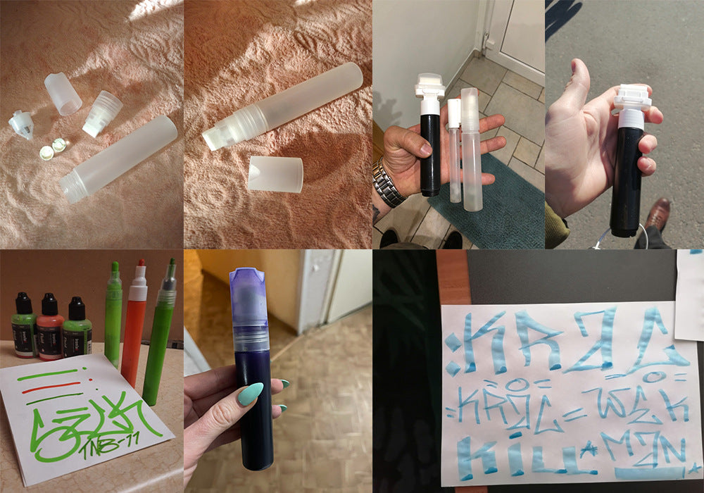 Pluma de pintura recargable para graffiti