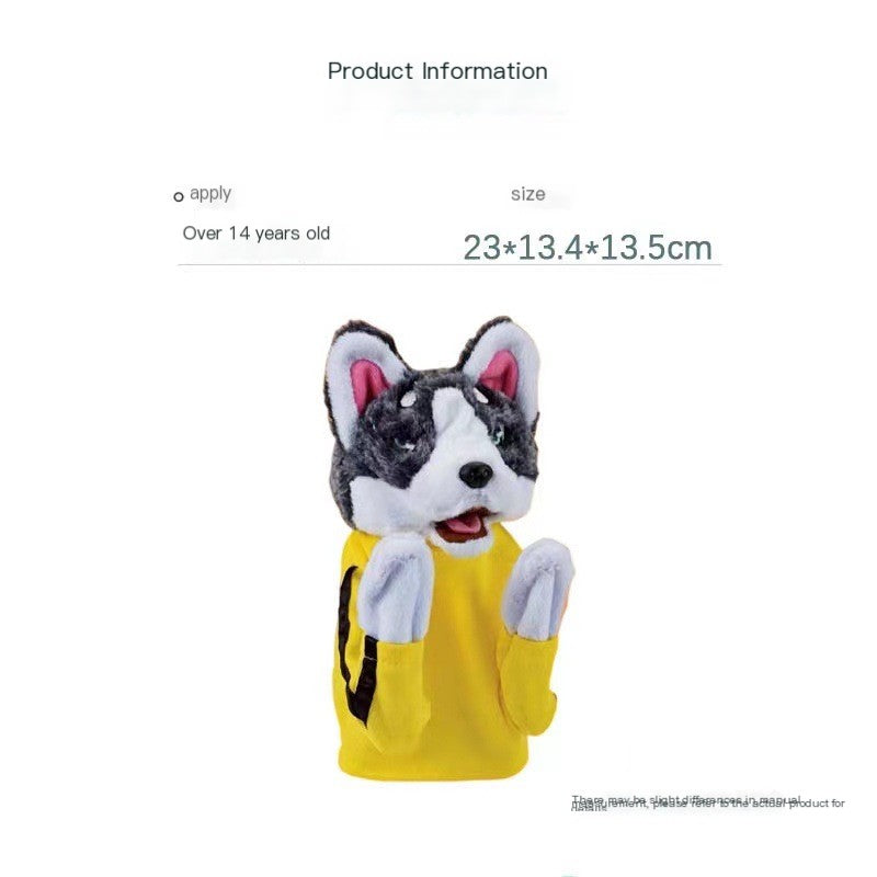 Títere de Perro Boxeador Interactivo de Peluche