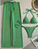 Iris: Bikini de Dos Piezas & Cuello Halter Estampado