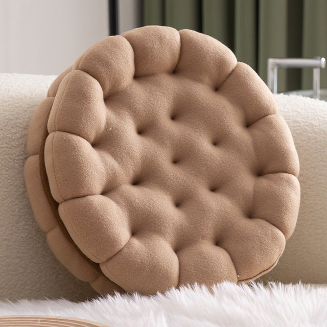 Cojín Simulado de Galleta para Decoración del Hogar