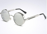 UV-Resistant Round Metal Sunglasses