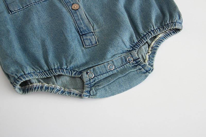 Mono de mezclilla de otoño