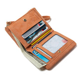 Cartera Mujer  Aterciopelado – Doble Pliegue con Cierre