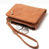 Cartera Mujer  Aterciopelado – Doble Pliegue con Cierre