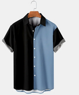 ELIXA: Camisa Casual Versátil de Bloques de Color para Hombre