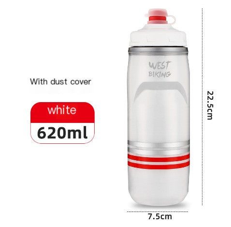 Botella térmica para bicicleta WEST BIKING, 620 ml