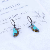 Aretes de Pájaro Martín Pescador (Kingfisher) Estilo Étnico Vintage y Bohemio