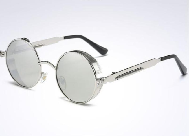 UV-Resistant Round Metal Sunglasses