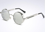 UV-Resistant Round Metal Sunglasses