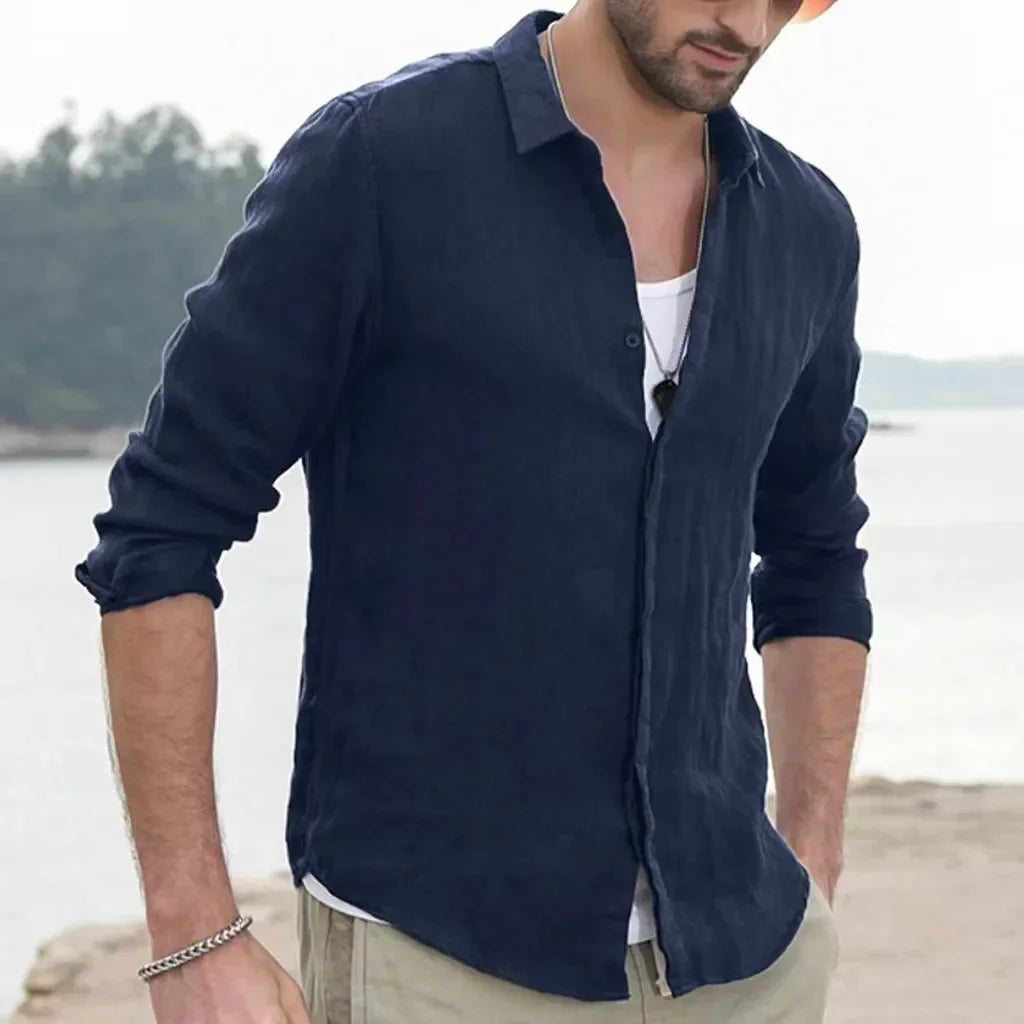 https://ae01.alicdn.com/kf/Sf9ceb2e534c44429a1860ffe40ab8567x/2023-Men-s-Pure-Cotton-Solid-Color-Long-Sleeve-Shirt-Youth-Casual-Cardigan-Shirt-Coat-Men.jpg
