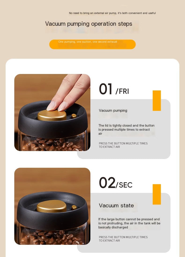 Olla de vidrio hermético Fortex para granos