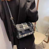 VÉLIDOR: Bolso Messenger Plaid Premium
