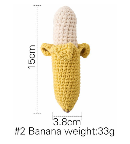 Sonajero de pera de ganchillo