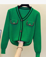 Suéter básico grueso de gran tamaño para mujer