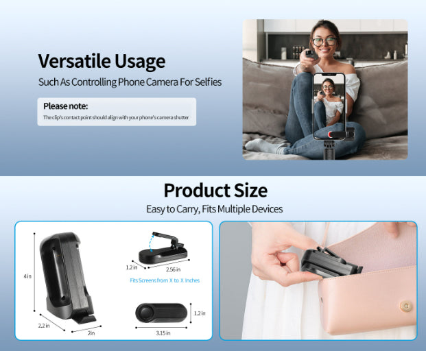 Control remoto inalámbrico para pasar páginas Kindle y tablets