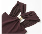 Chaleco sexy sin espalda, diseño de mujer, top con cuello colgante