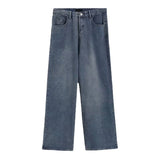 Pantalones rectos holgados y elegantes de estilo vintage