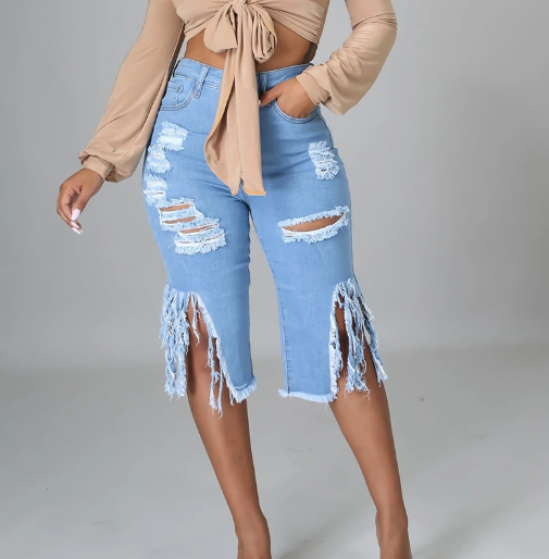 Pantalones vaqueros medianos para mujer