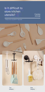 Ganchos Universales Giratorios 360° con 7 Garras