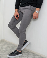 Pantalones de hombre italianos de corte entallado para negocios