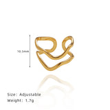 Eco Eterno: Anillo de Acero de Titanio con Baño de Oro 18K