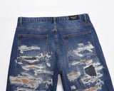 Vaqueros rectos vintage desgastados