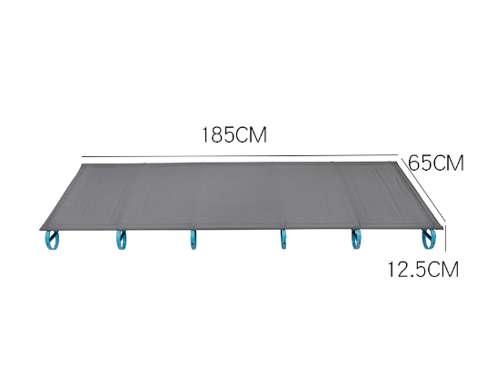 Cama individual de aluminio ligero para exteriores, cóncava y convexa, plegable, portátil, para oficina, almuerzo, camping, AT6746