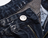 Vaqueros negros rotos con efecto lavado de High Street