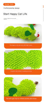 Oruga amigable - Juguete antiestrés para gatos