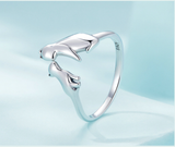 LYRAX: Anillo Gatos Plata 925