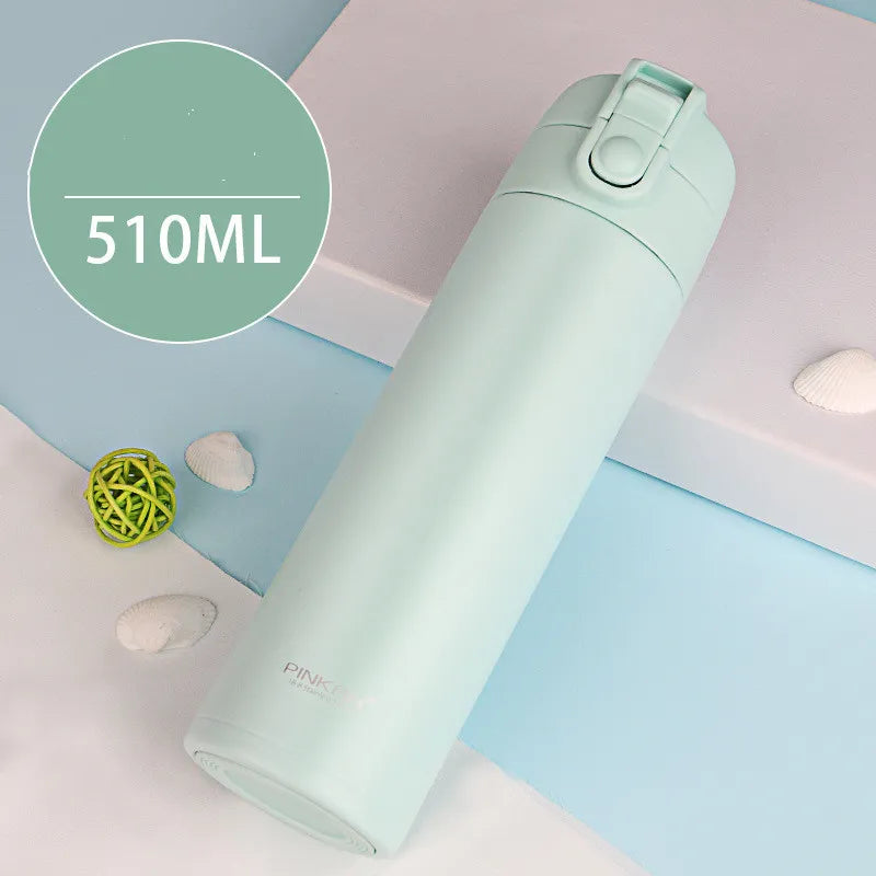 Taza Térmica Portátil para Hombres y Mujeres con Tapa de Rebote para Negocios