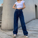 Pantalones de mezclilla con bolsillos grandes