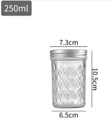 Botella de vidrio transparente sellada, frasco de vidrio, nueva botella de mermelada, jugo, mermelada, fruta seca, cocina