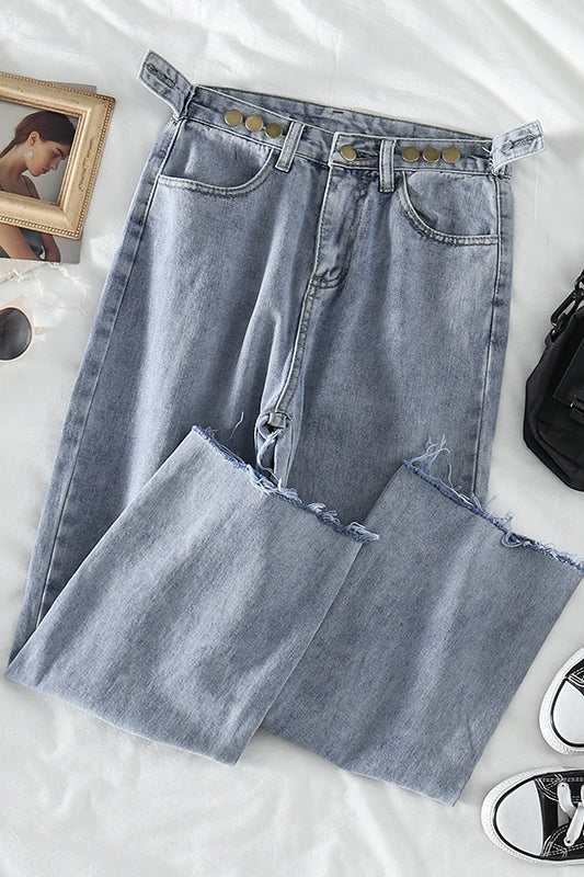 VALEN: Jeans de Silueta Relajada High-Waist