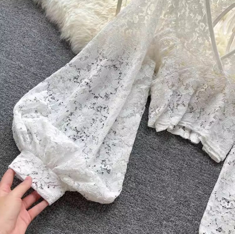 LUVEN: Blusa Encaje Premium