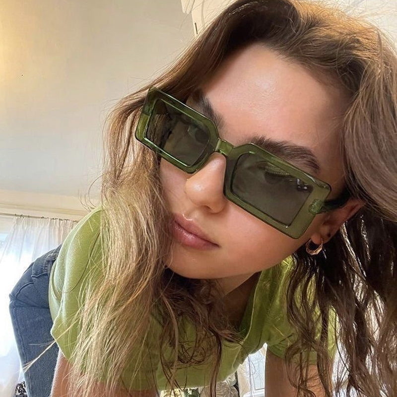 Lentes de sol para mujer rectangulares para el verano
