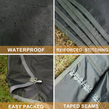 Estera de césped para exteriores con clavos de tierra, impermeable, para montañismo, picnic, playa, carpa con dosel a prueba de hierba, estera a prueba de humedad