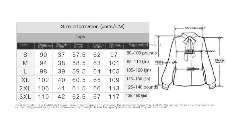 Camisa de estilo coreano para mujer, de manga larga, de gasa, de talla grande