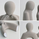 Figura Decorativa de Pareja Abstracta Minimalista Moderna