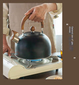 Hervidor de acero inoxidable con silbato 3L 2.5L