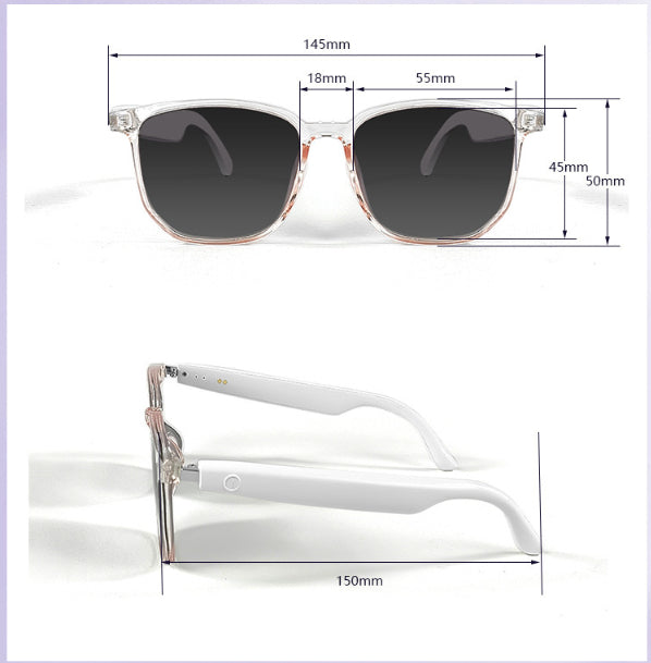 Lentes inteligentes HYUNDAI HY-C8 con cámara y audífonos